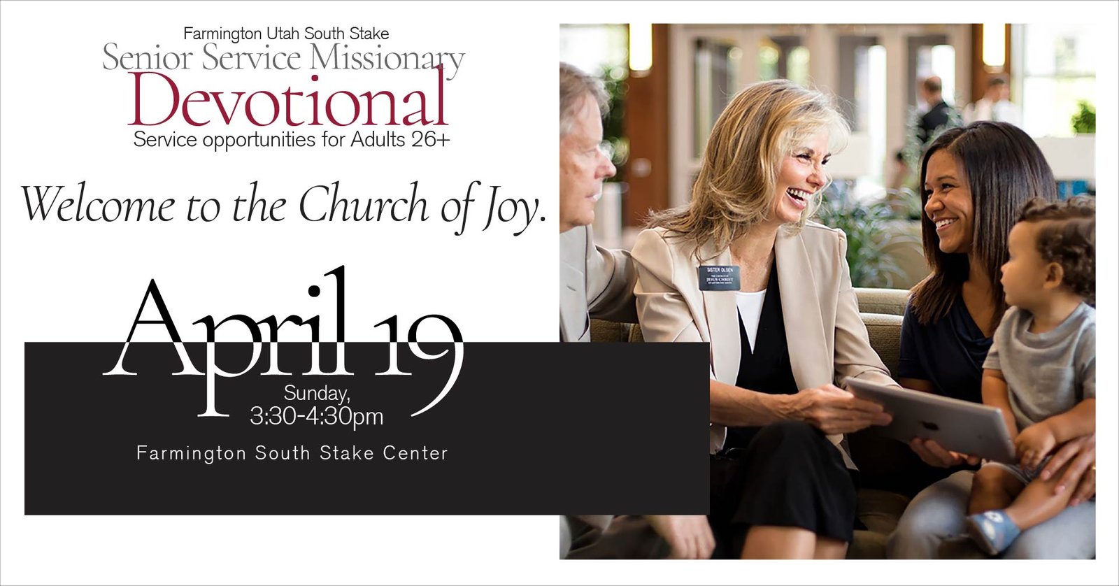 Senior Missionary Devotional